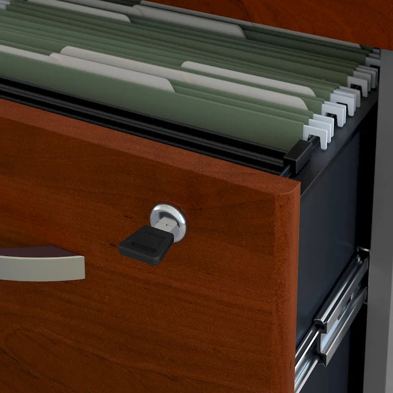 Bureau de direction en U de 183 cm avec tiroirs