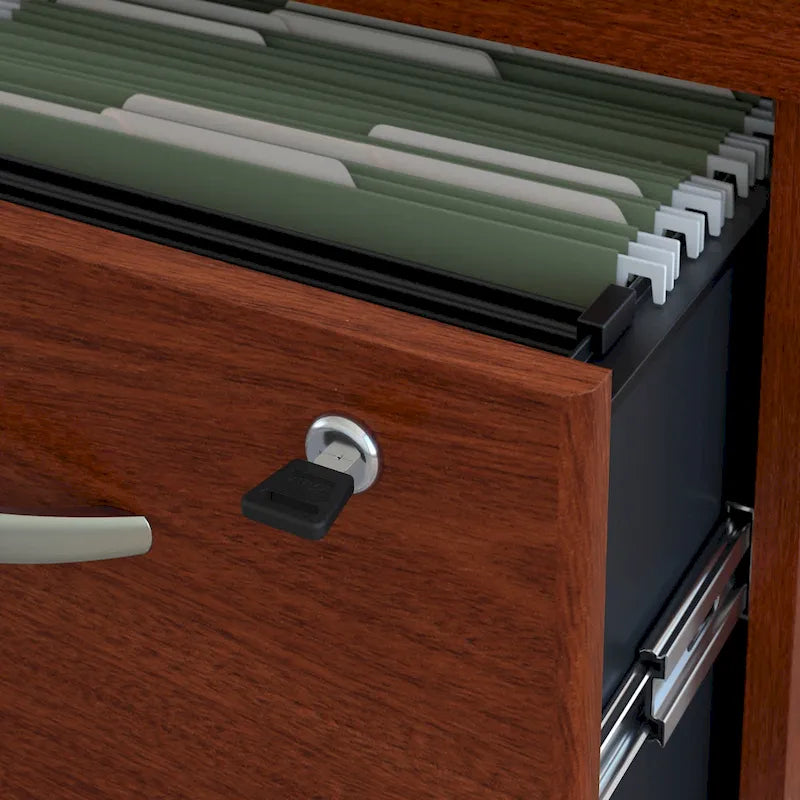Bureau de direction en U de 183 cm avec tiroirs