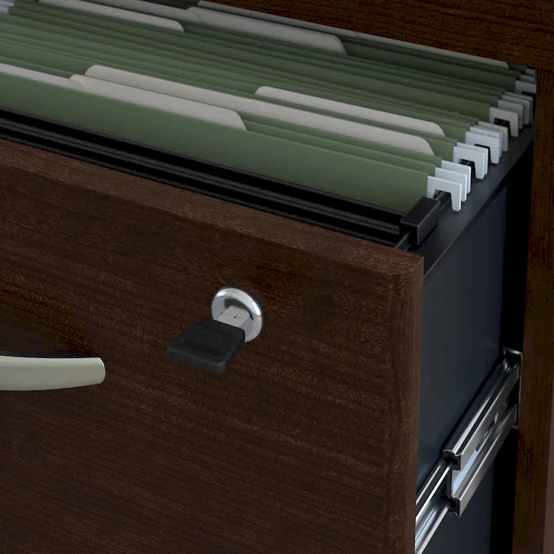 Bureau de direction en U de 183 cm avec tiroirs
