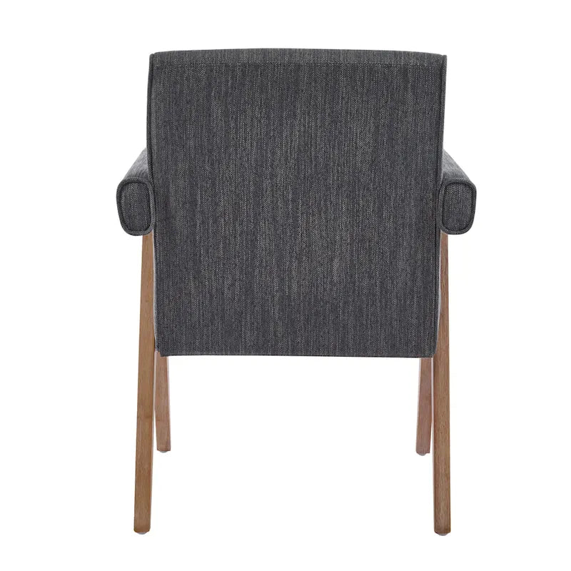 Chaises de salle à manger en tissu avec accoudoirs (Lot de 2)