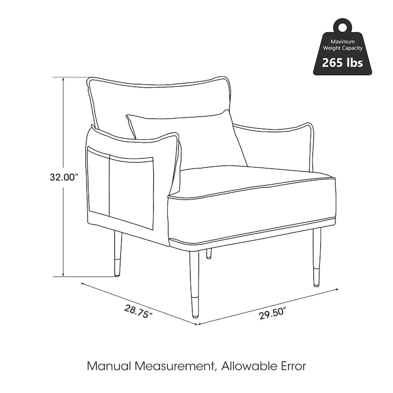 Fauteuil Mid-Century Modern en simili-cuir