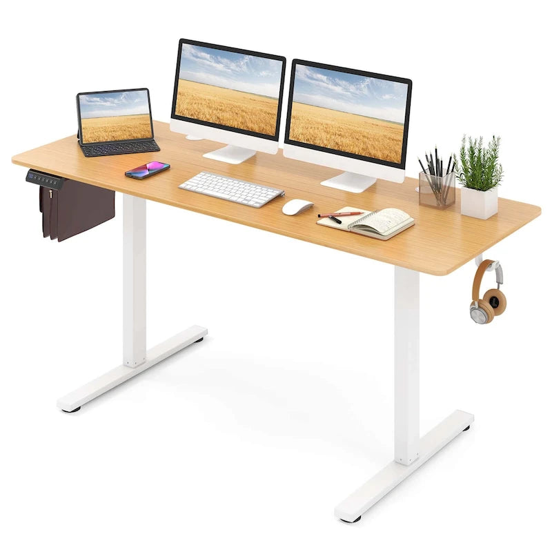 Bureau assis-debout électrique réglable en hauteur
