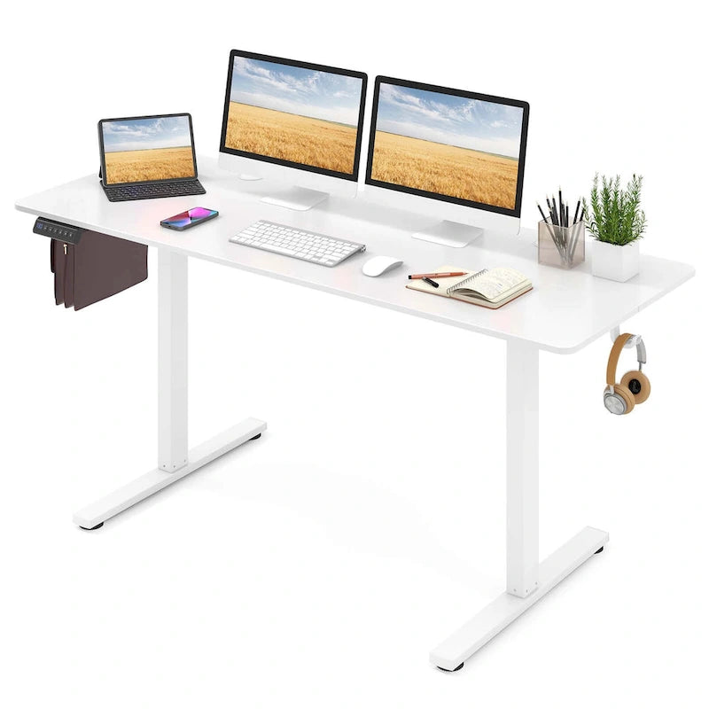 Bureau assis-debout électrique réglable en hauteur
