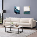 Canapé trois places de style moderne beige