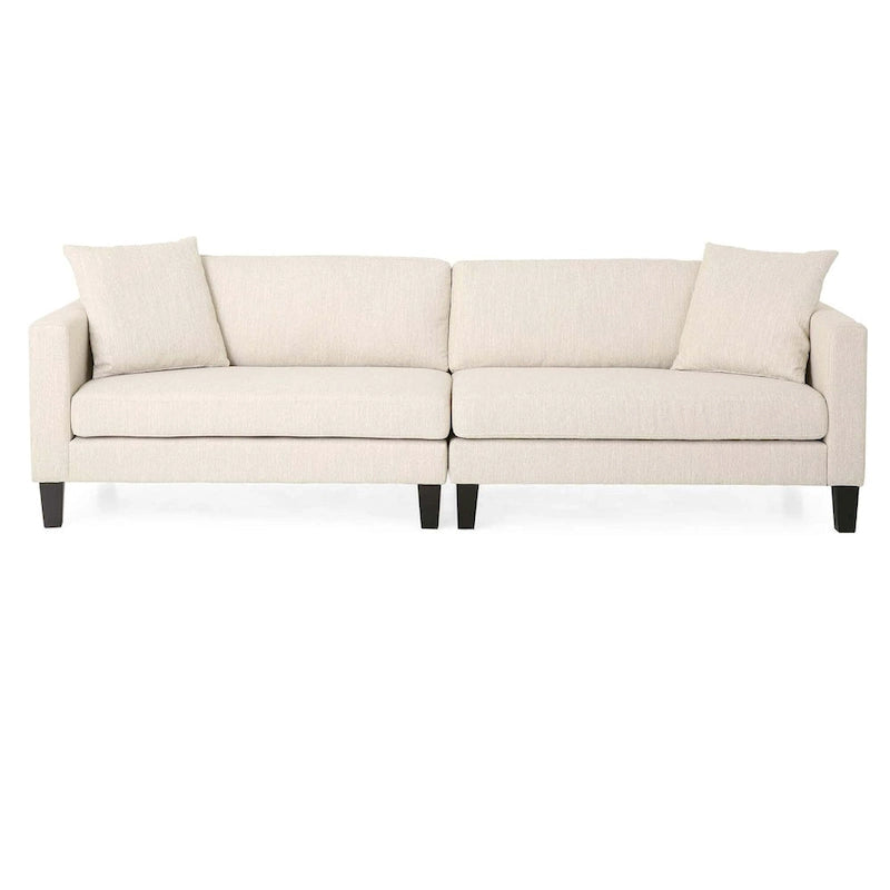 Canapé trois places de style moderne beige
