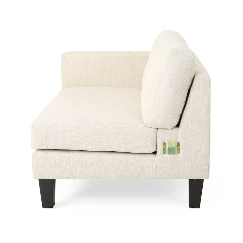 Canapé trois places de style moderne beige