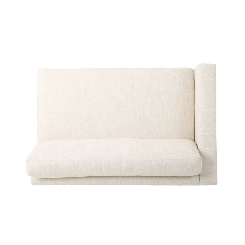Canapé trois places de style moderne beige
