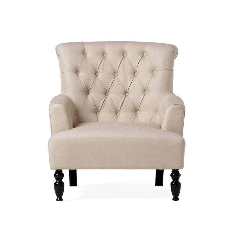 Fauteuil club capitonné