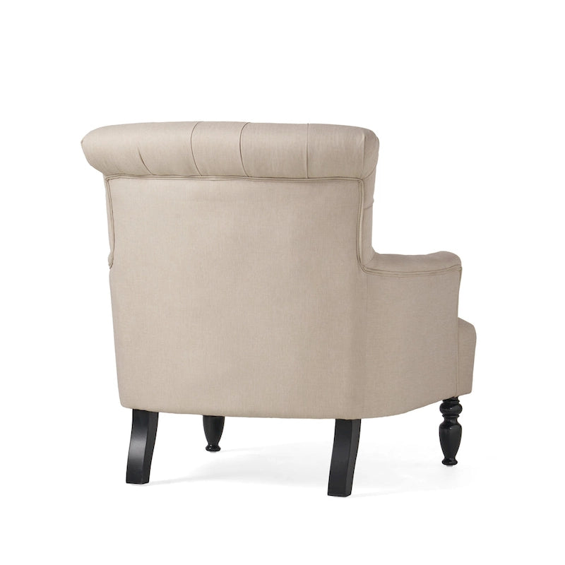 Fauteuil club capitonné