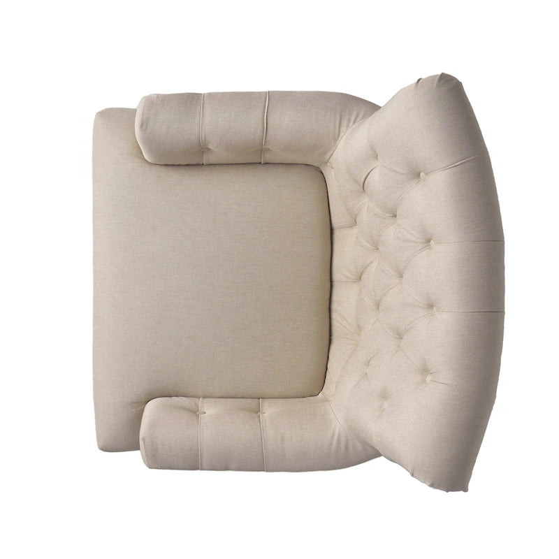 Fauteuil club capitonné