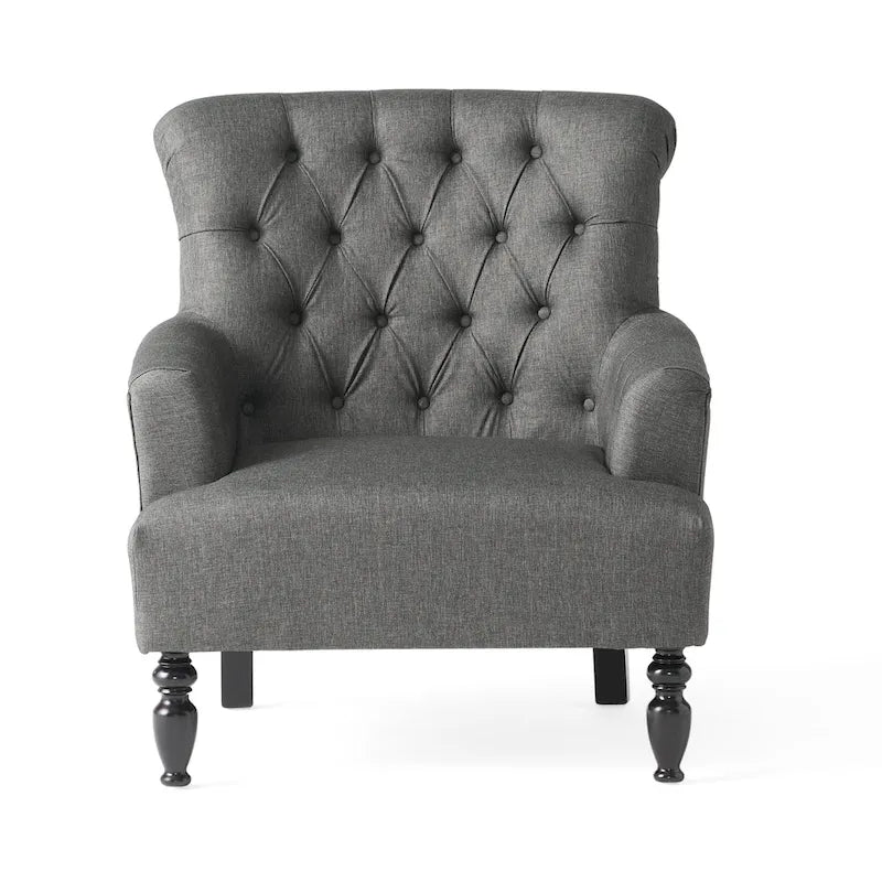Fauteuil club capitonné