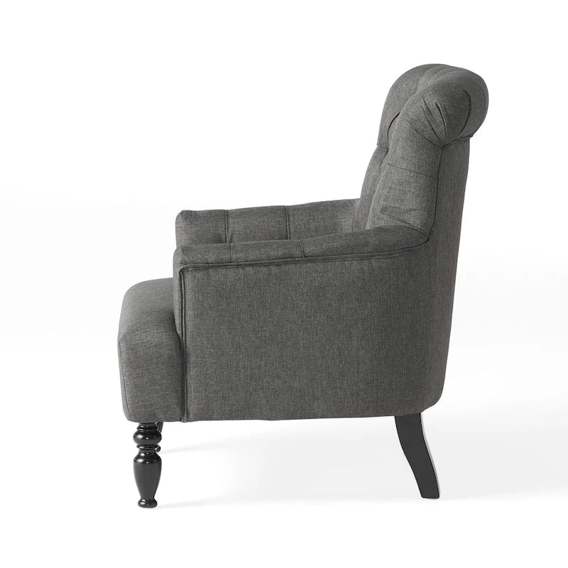 Fauteuil club capitonné
