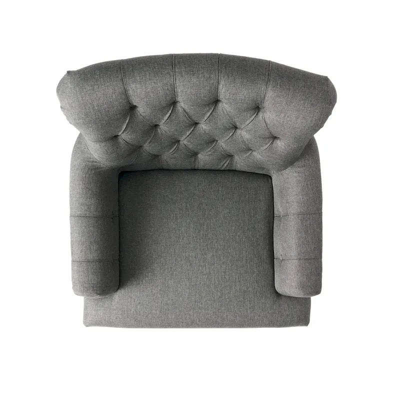 Fauteuil club capitonné
