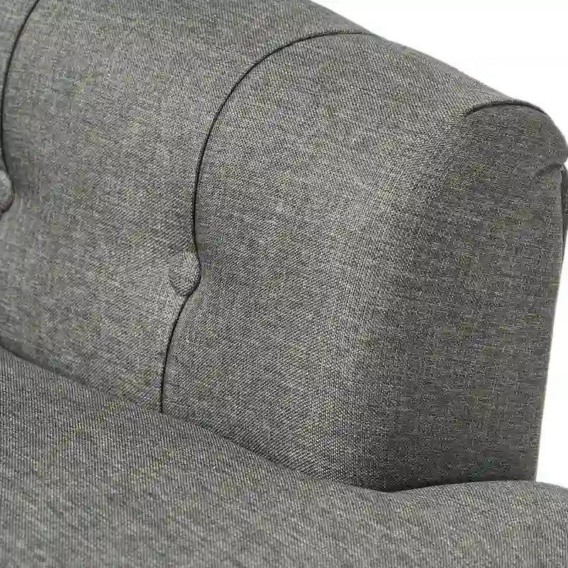 Fauteuil club capitonné