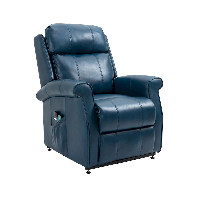 Fauteuil inclinable électrique en similicuir avec fonction releveur