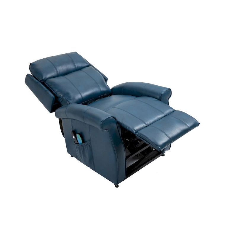 Fauteuil inclinable électrique en similicuir avec fonction releveur