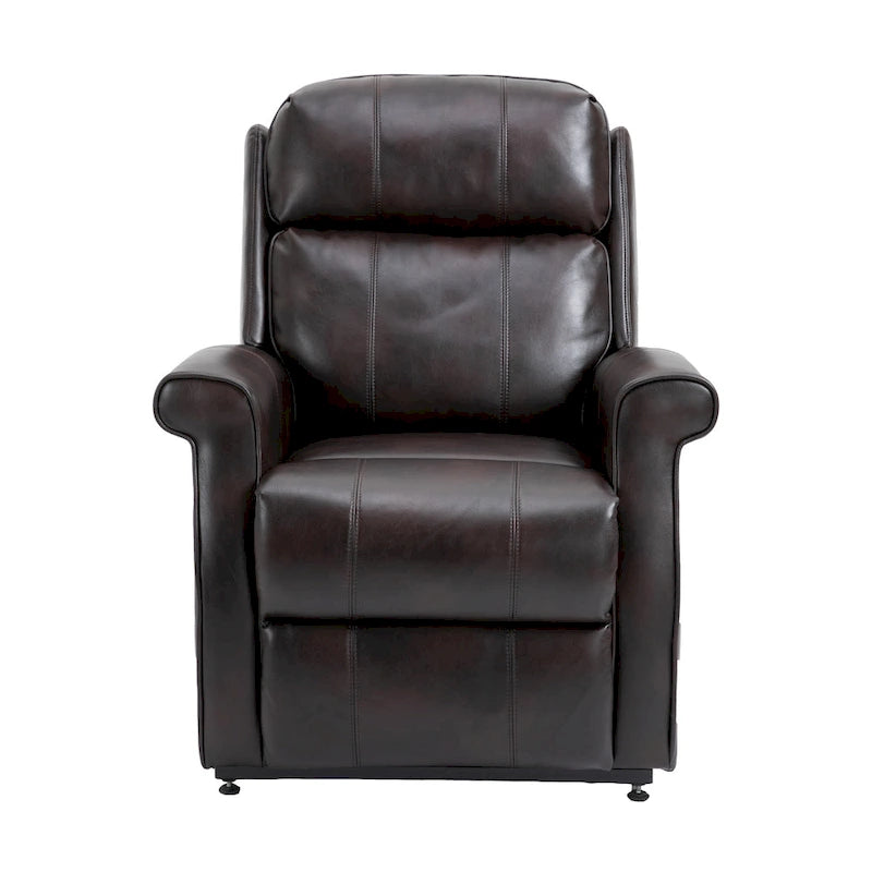Fauteuil inclinable électrique en similicuir avec fonction releveur