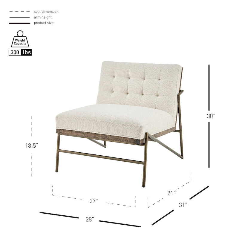 Fauteuil d'appoint en tissu