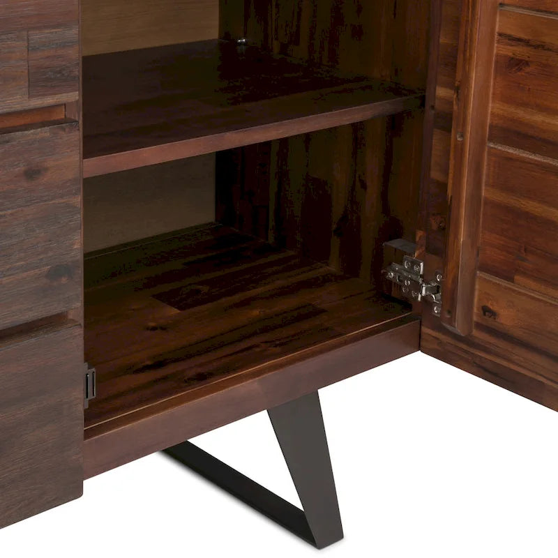 Buffet de 60 pouces de large rectangulaire de style industriel moderne