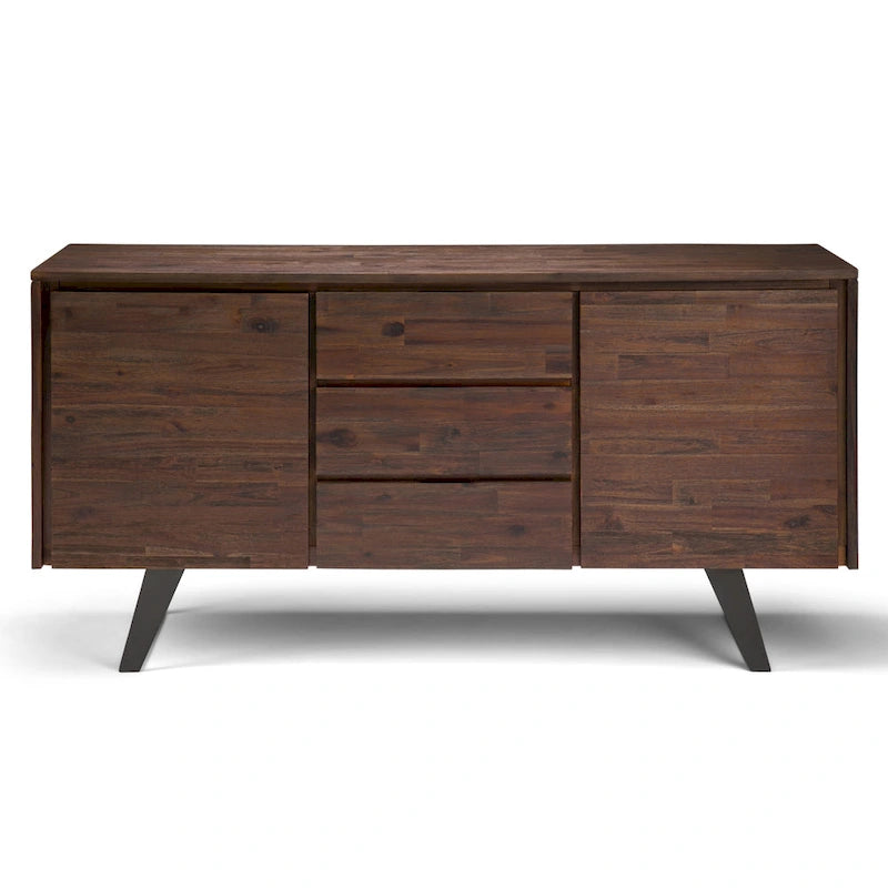 Buffet de 60 pouces de large rectangulaire de style industriel moderne