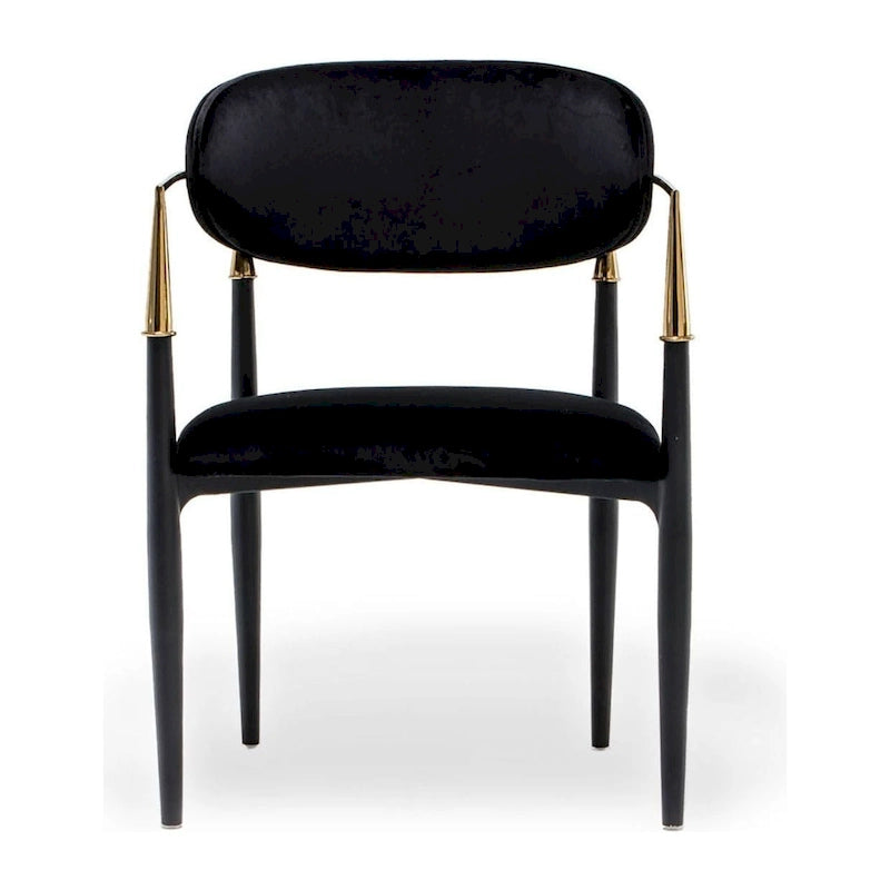 Chaise de salle à manger en acier inoxydable doré