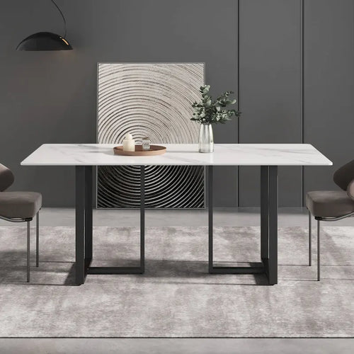Table à manger 71 en marbre blanc