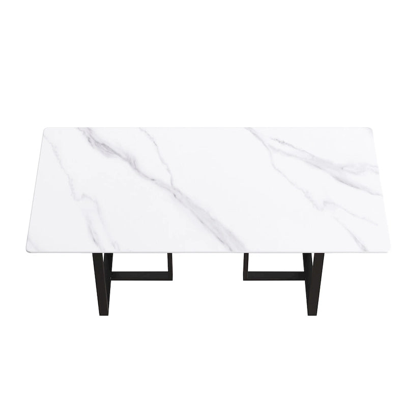 Table à manger 71 en marbre blanc