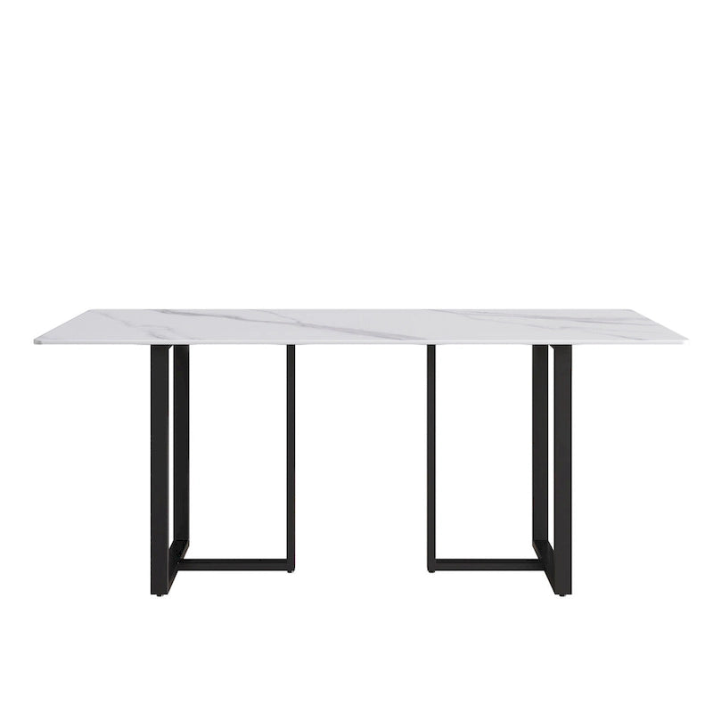 Table à manger 71 en marbre blanc