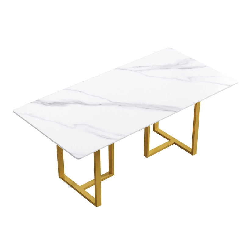 Table à manger 71 en marbre blanc