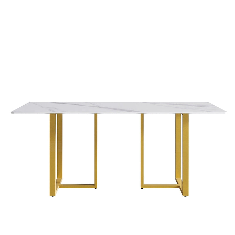 Table à manger 71 en marbre blanc