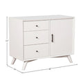 Meuble d'appoint en bois accentué blanc
