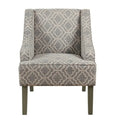 Fauteuil classique Ash Geometric à accoudoirs incurvés