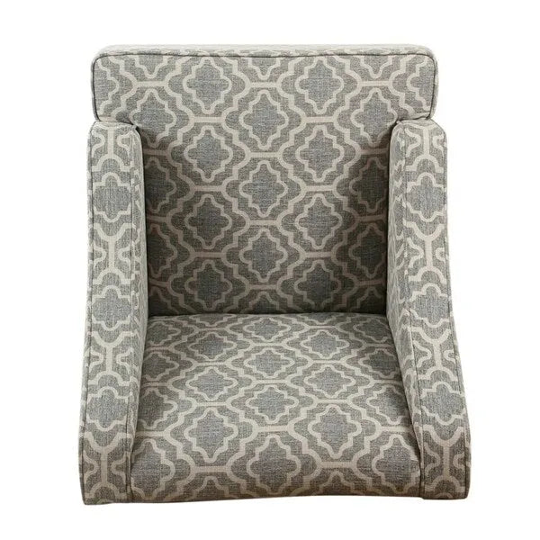 Fauteuil classique Ash Geometric à accoudoirs incurvés