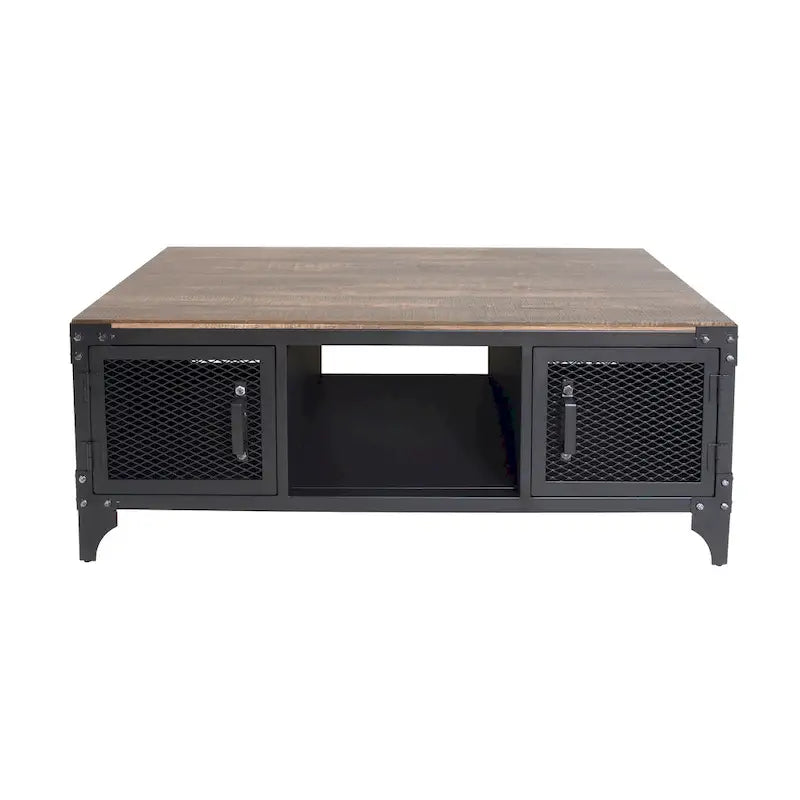 Table basse de rangement en acier de 48 pouces