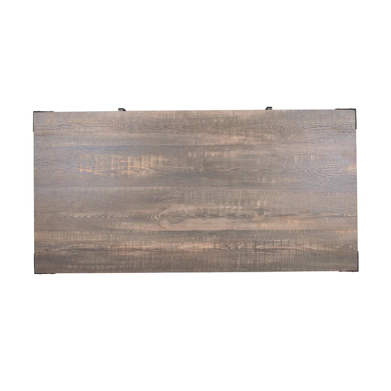 Table basse de rangement en acier de 48 pouces