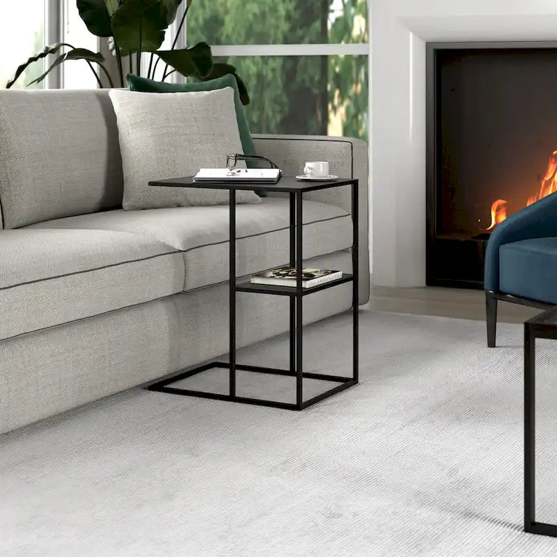 Table d'appoint rectangulaire large de 20 po