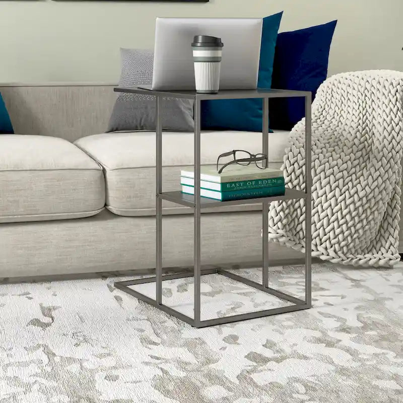 Table d'appoint rectangulaire large de 20 po