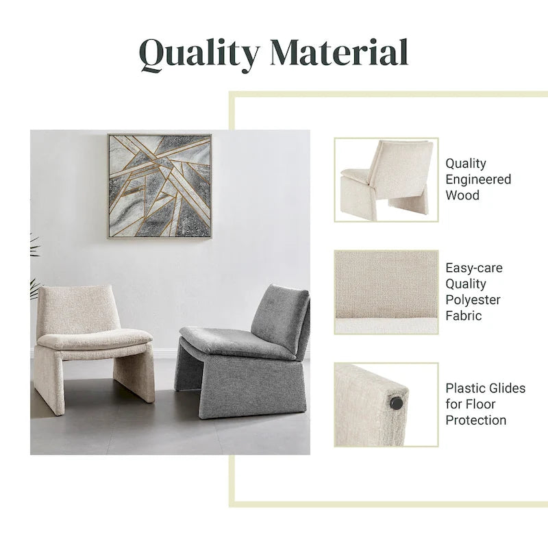 Fauteuil d'appoint en chenille