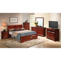 Lit en panneau de bois King Storage