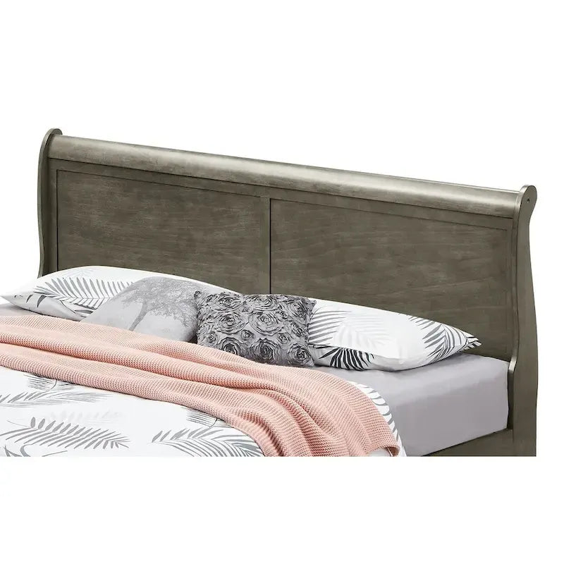 Lit en panneau de bois King Storage