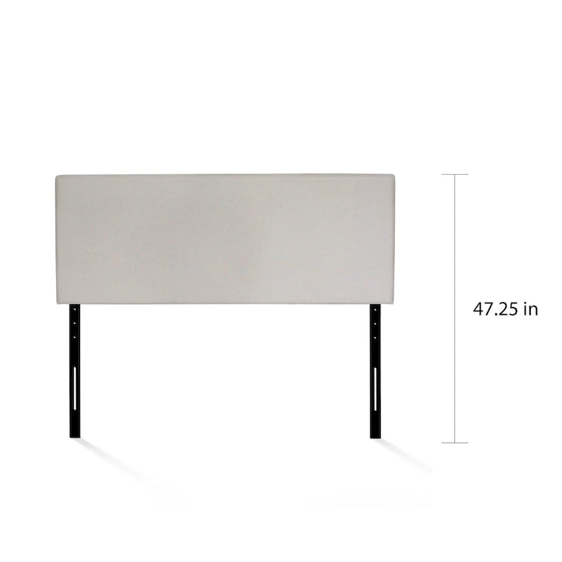 Tête de lit gris brouillard uni