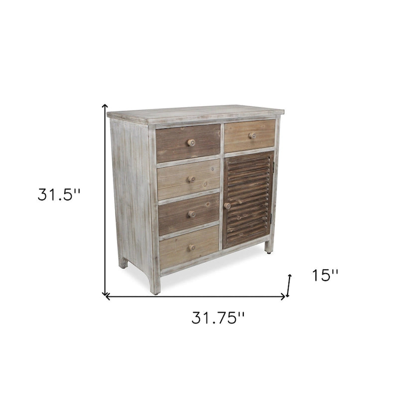 Meuble d'appoint rustique en bois massif marron 32