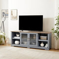 Meuble TV de style ferme moderne pour téléviseurs jusqu'à 80 pouces