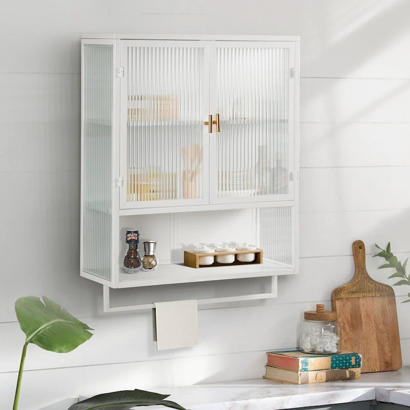 Élément mural moderne de 60 cm avec porte vitrée