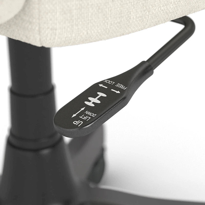 Chaise de bureau capitonnée à dossier mi-hauteur avec boutons décoratifs