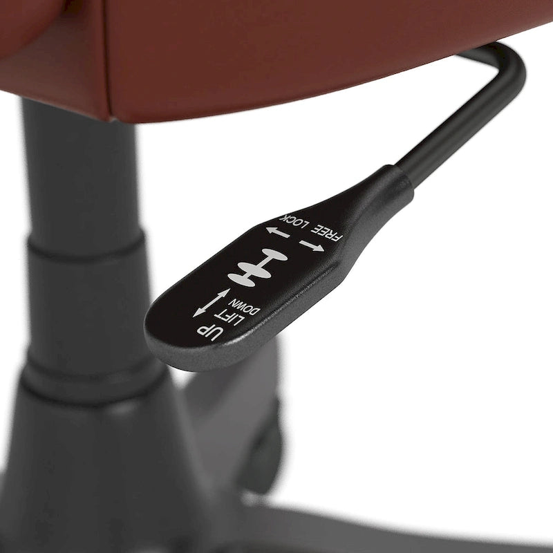 Chaise de bureau capitonnée à dossier mi-hauteur avec boutons décoratifs