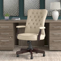 Fauteuil de bureau à dossier haut avec accoudoirs
