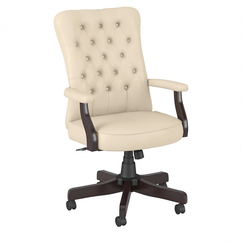 Fauteuil de bureau à dossier haut avec accoudoirs