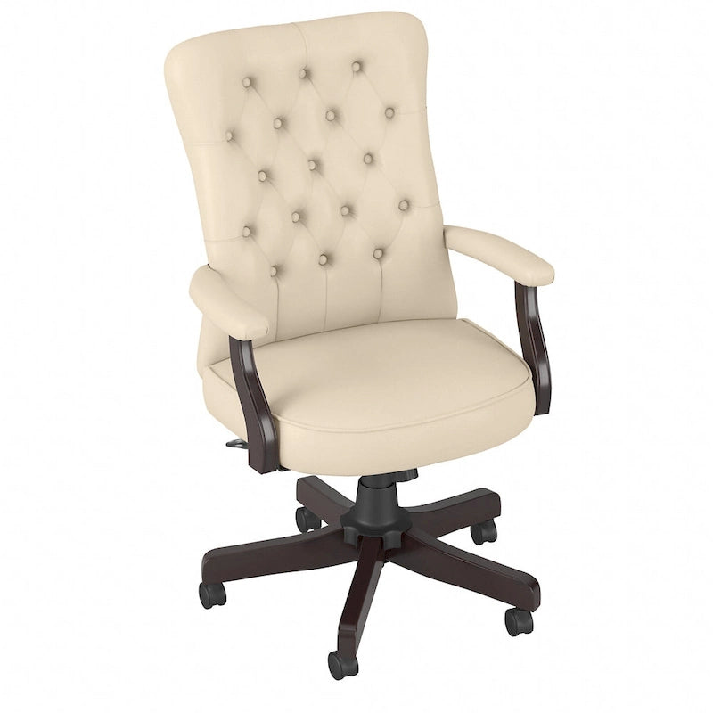 Fauteuil de bureau à dossier haut avec accoudoirs