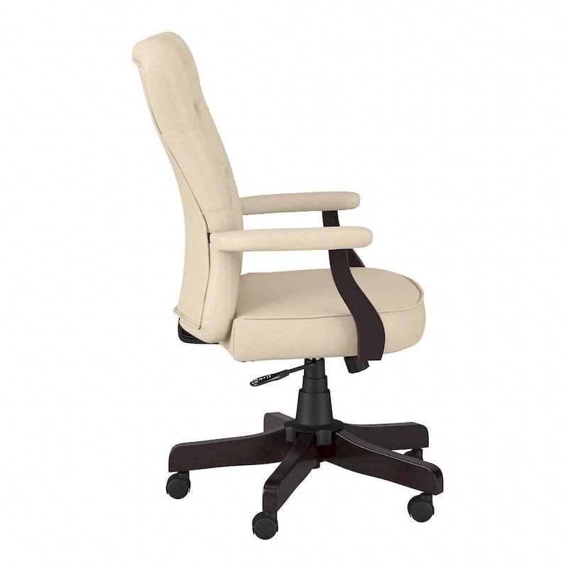 Fauteuil de bureau à dossier haut avec accoudoirs